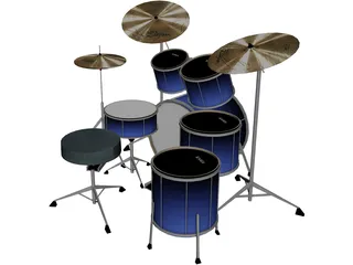 Kama Custom Drumkit 3D Model