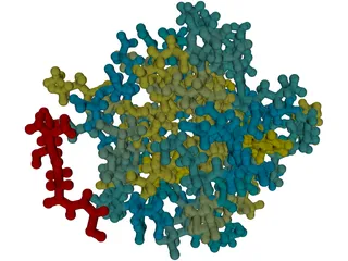 ACP Protein Stick 3D Model