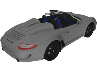 Porsche 911 997 Speedster 3D Model