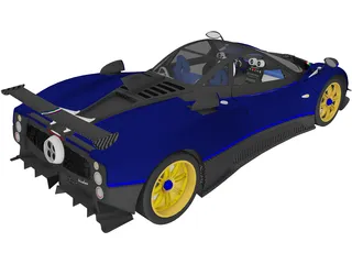 Pagani Zonda Tricolore 3D Model