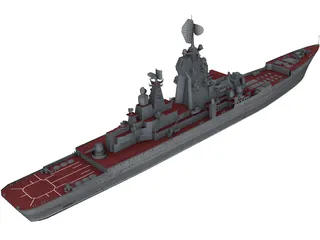 Kirov Russian Kreiser 3D Model