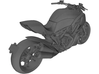 Ducati Diavel (2011) 3D Model