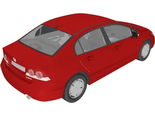 Honda Civic Sedan VIII 3D Model