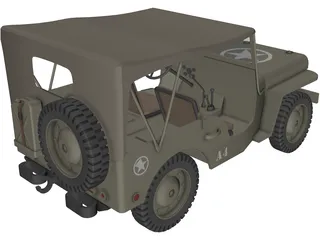 Jeep Willys 3D Model