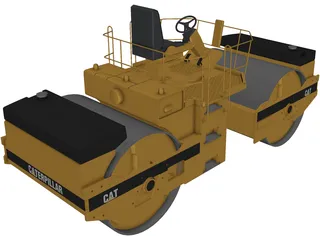 Caterpillar Compactor 3D Model