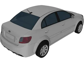 Kia Rio CVVT (2012) 3D Model