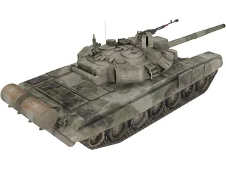 T90 Russian Tank 3D Model