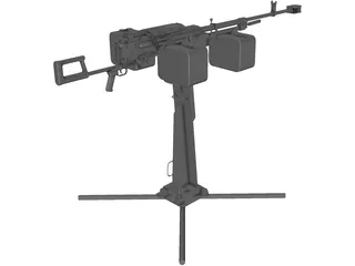 Kord Machine Gun 6P50-3 3D Model