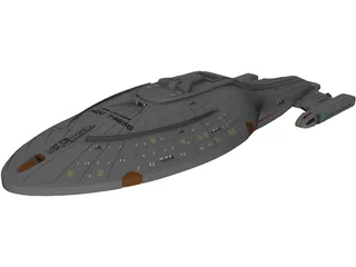 Star Trek USS Voyager 3D Model