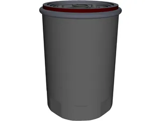 Oil Filter 3D Model