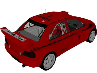 Mitsubishi Lancer WRC 3D Model