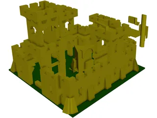 Lego Castle 3D Model