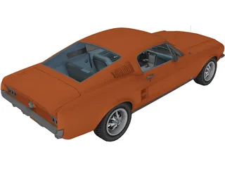 Ford Mustang Shelby GT500 3D Model