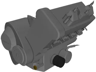 Honda CBR600RR 2003 Engine 3D Model