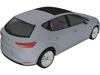 Seat Leon (2013) 3D Model