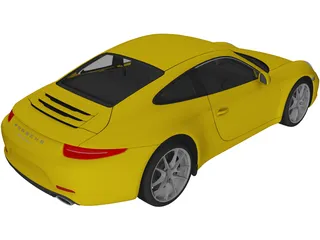 Porsche 911 991 Carrera Coupe 3D Model