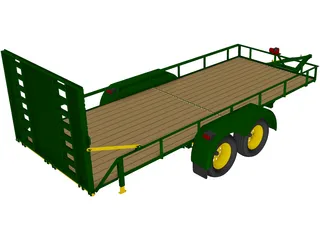 Utility Tailer 3D Model