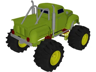 Ford Pickup Big Foot Monster 3D Model