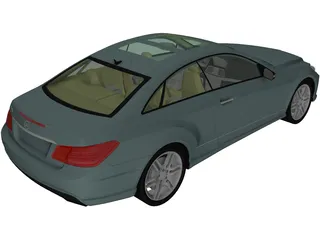 Mercedes-Benz E500 C207 Coupe 3D Model