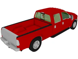 Ford F-350 Pickup (2010) 3D Model