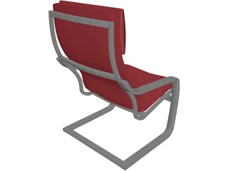 Poang Armchair 3D Model