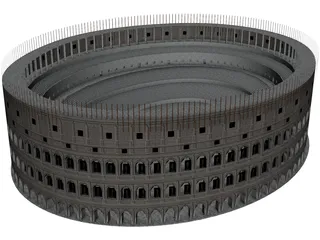 Roman Coliseum Low Poly 3D Model