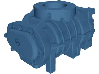 Screw Compressor 3D Model