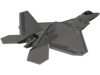 F-22 Raptor 3D Model