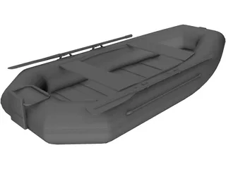 Inflatable Boat 3D Model