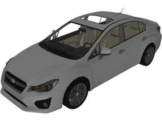 Subaru Impreza (2013) 3D Model