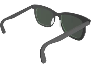 Rayban Sun Glasses 3D Model