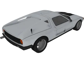 Mercedes-Benz C111-II Concept 3D Model