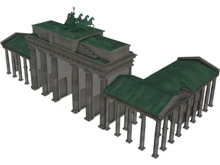 Brandenburg Gate Berlin 3D Model