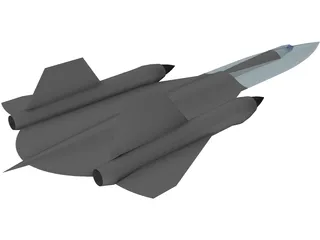 Lockheed SR-71 Blackbird 3D Model