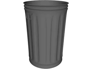 Garbage Can 3D Model