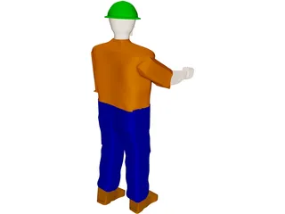 Operator Worker 3D Model