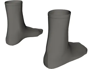 Socks 3D Model