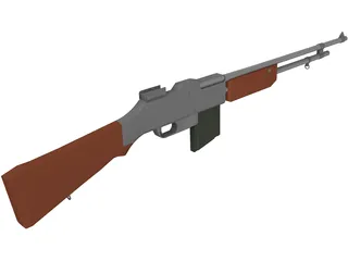 Browning Automatic Rifle 3D Model