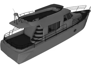 Yacht 3D Model