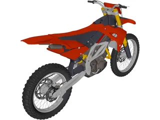 Motocross Bike 3D Model