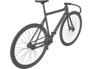 Bicycle Fixed Gear 3D Model