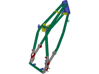 BMW G450X Frame (2009) 3D Model