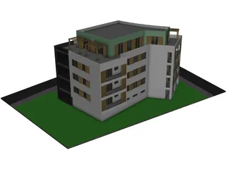 Apartment House 3D Model