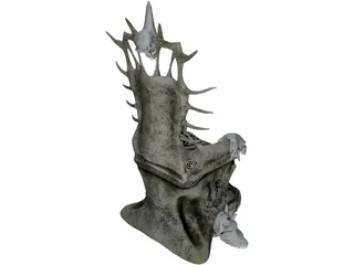 Skull Throne 3D Model
