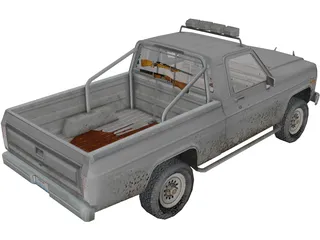 Ford Pickup (1980) 3D Model