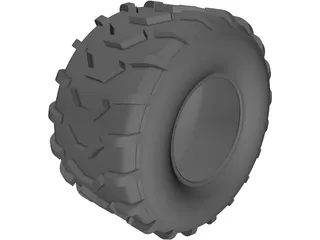 ATV Tire 3D Model