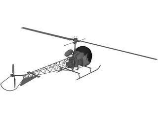 Bell 47 3D Model