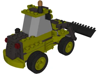 Lego Excavator 3D Model