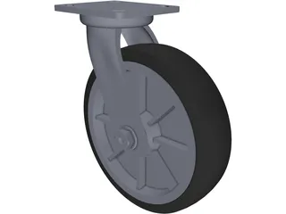 Caster Wheel 3D Model