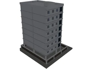 Apartment Building 3D Model